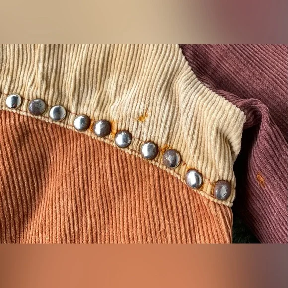 VTG 70’s Dotti Didit Corduroy Silver Studded Pearl Snap Jacket Women’s SZ Small - Picture 8 of 10
